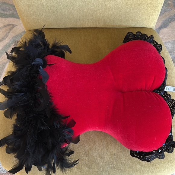 Red & Black Bustier Pillow - Picture 10 of 14